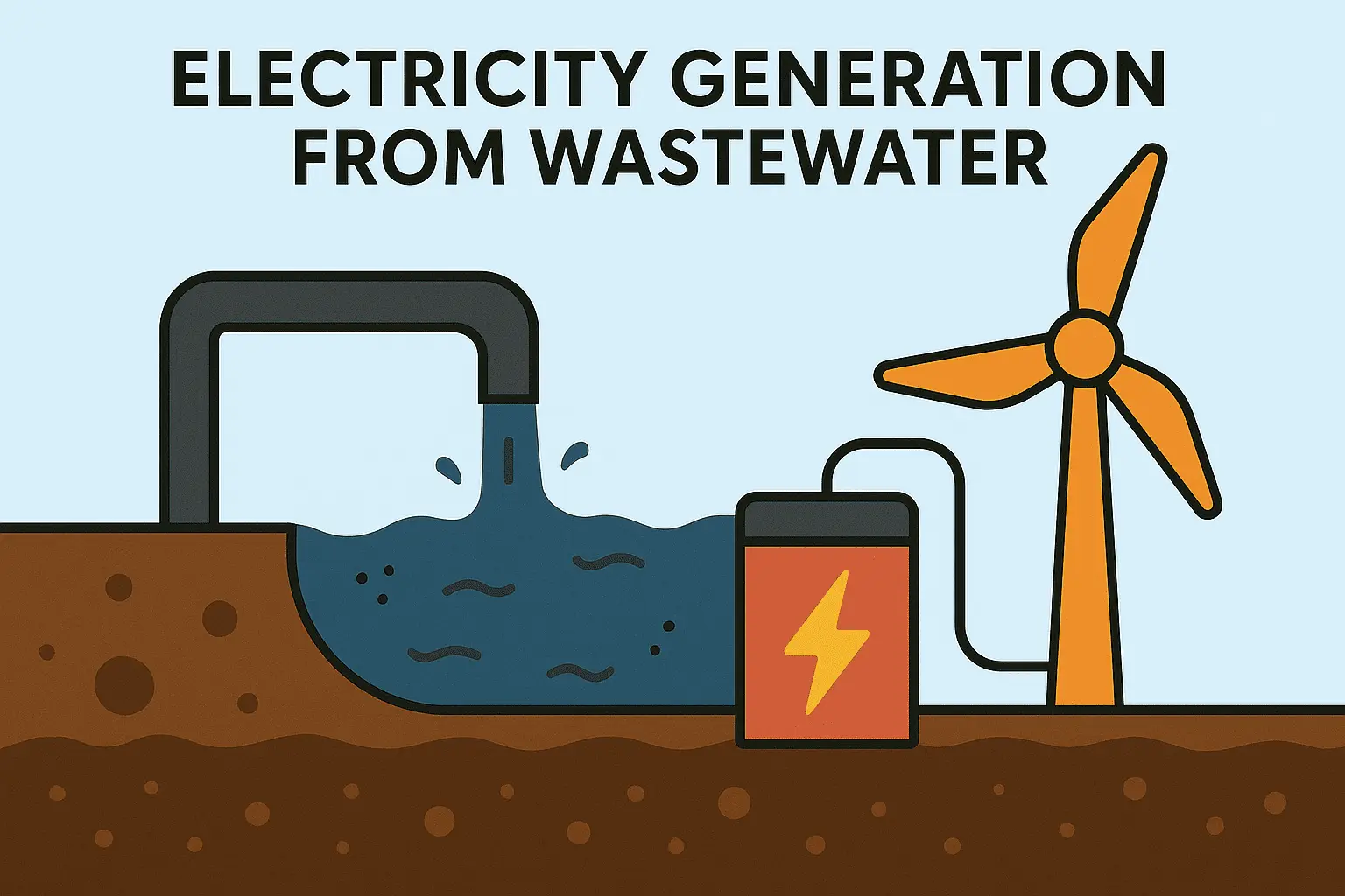 Electricity generation from waste water
