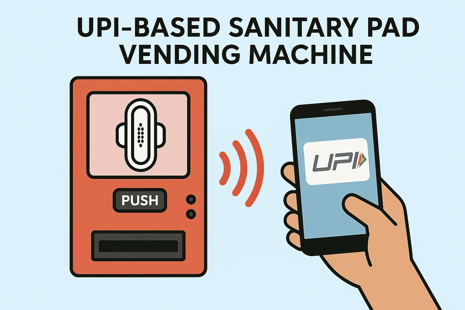 UPI based Sanitary pad vending machine